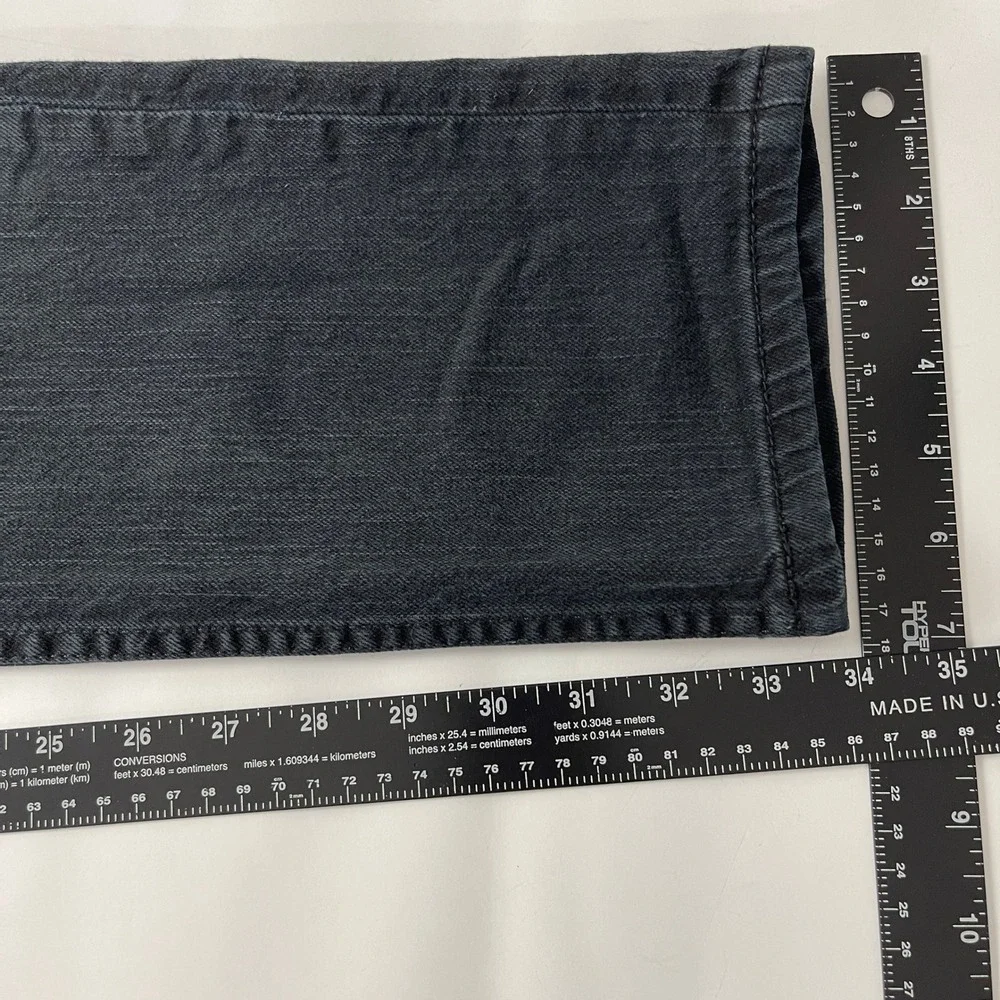 Levis 511 Jeans Mens 32x34 Black Slim Fit Denim Grunge Goth Skate Minimalist